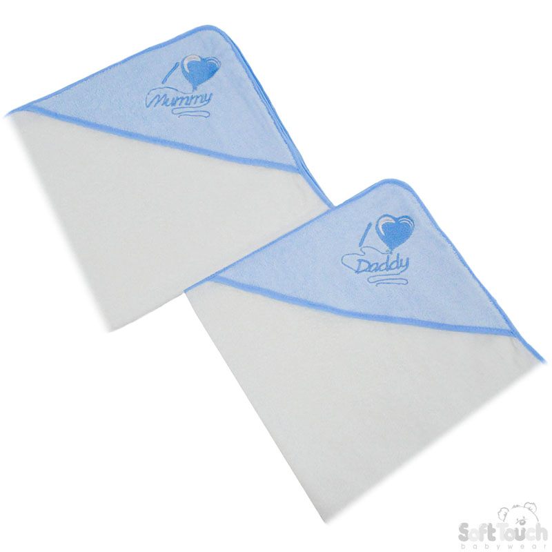 Blue Infants I Love Mummy/Daddy H/Robe HT14-B
