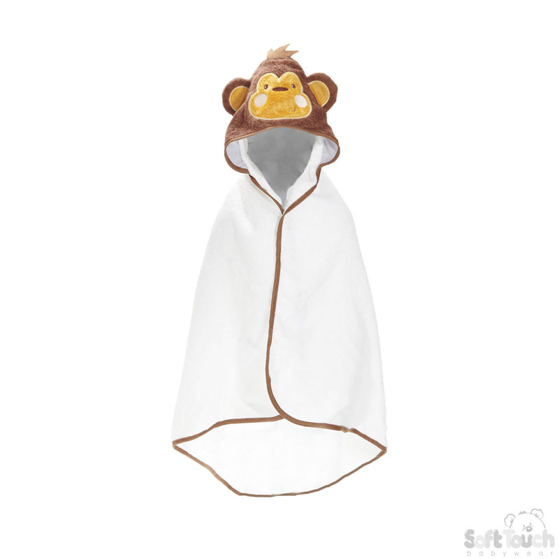 Infants Chimp Applique Hooded Robes No. HT30