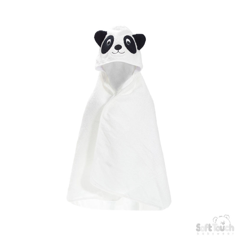 Infants Panda Applique Hooded Robe No. HT32