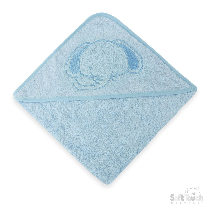 Blue Hooded Robe w/ Elephant Embroidery : HT62-B