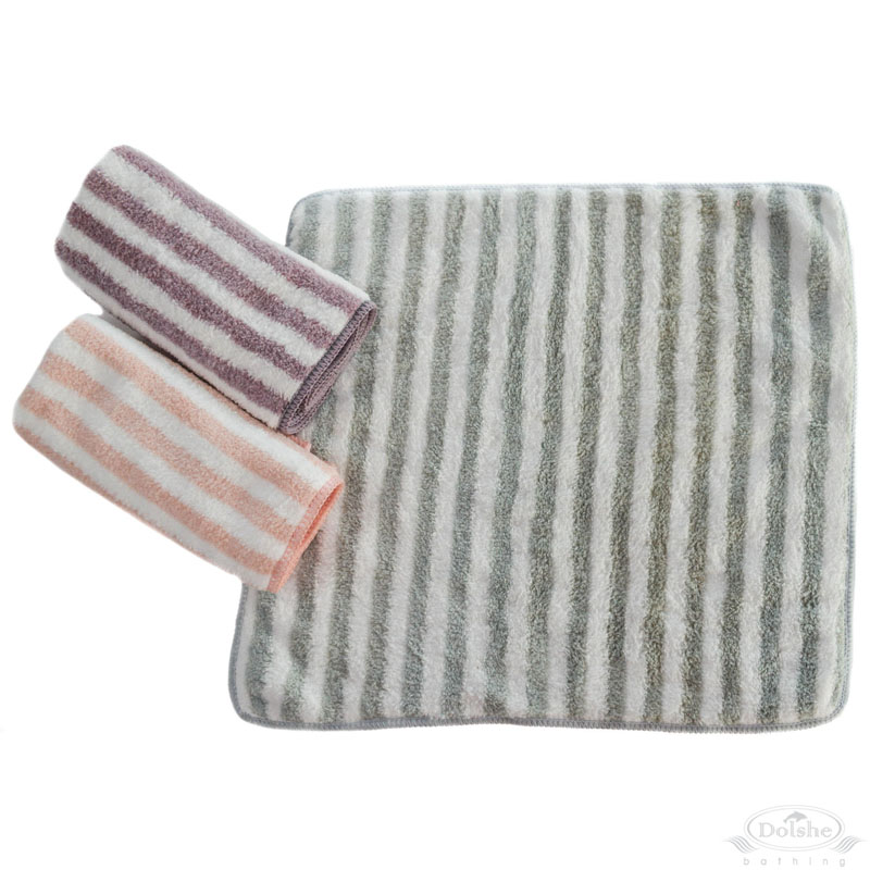 Striped Microfibre Face Cloth No. M106