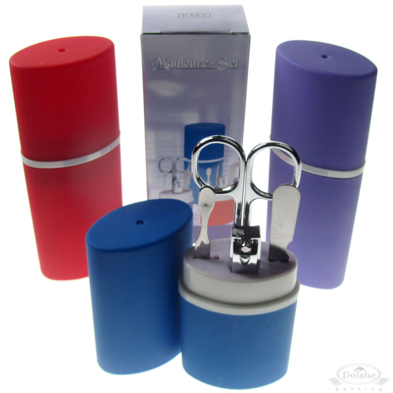 Manicure Set in Coloured Cylinder No. M57