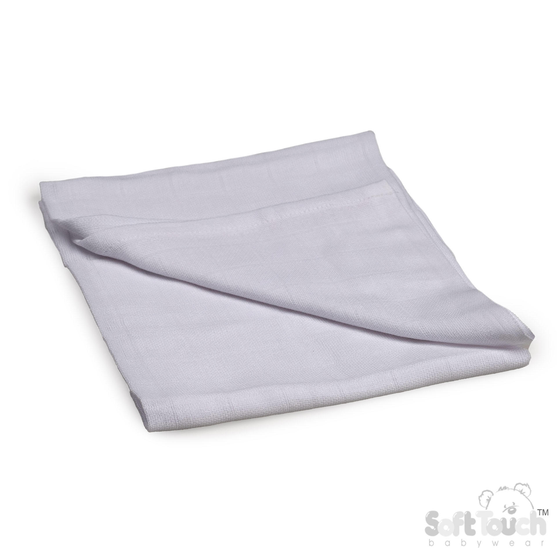 White Muslin Squares MS01-W (6pcs)