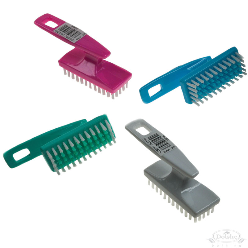 Long Rectangle Double Colour Nail Brush No. NB64