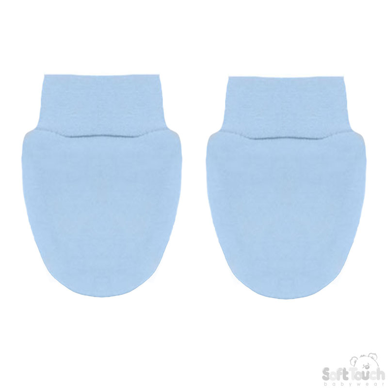 Blue Anti-Scratch Mittens No. P110-B-BP