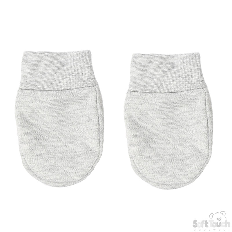Grey Anti-Scratch Mittens No. P110-G-BP