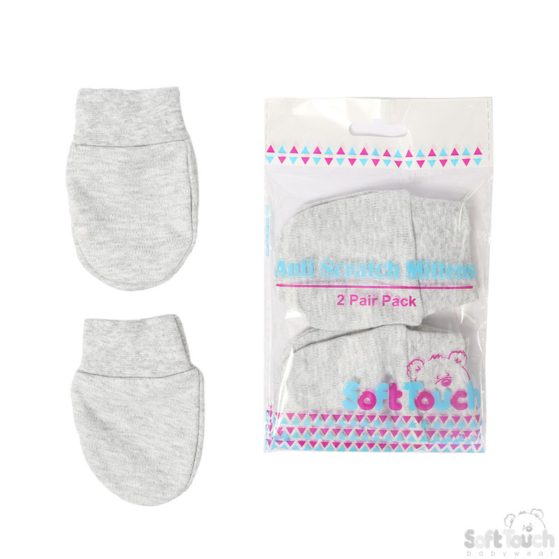 Grey Anti-Scratch Mittens No. P110-G