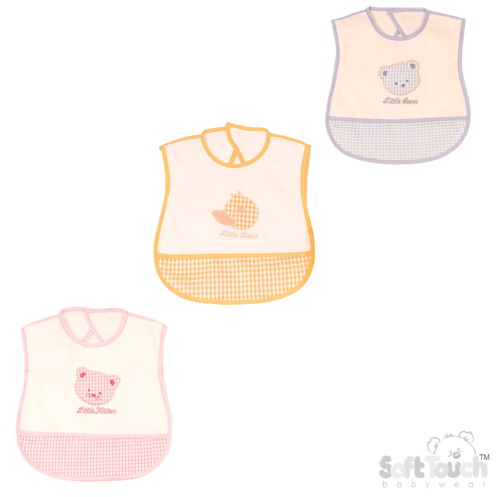 Sleeveless Feeder with Emb No.P3573 (Check Pocket)