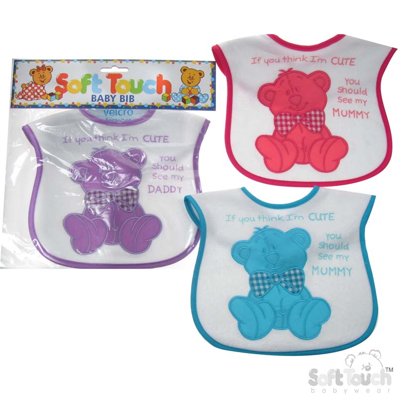 Embroidered Bib P3575-B Bright