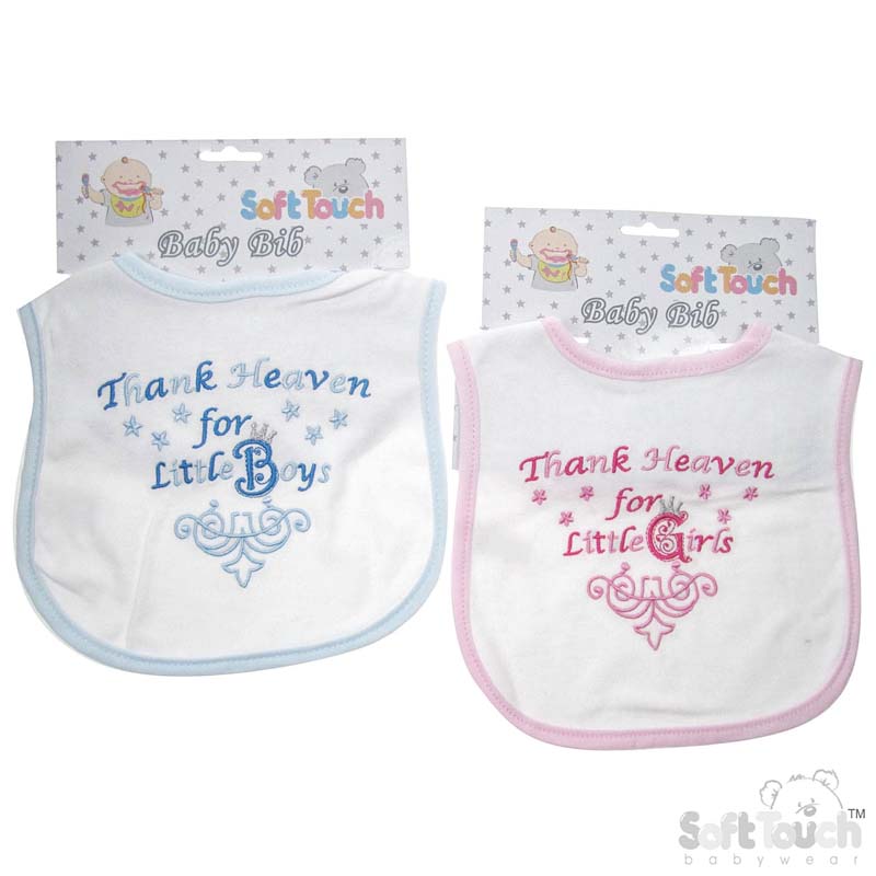 Thank Heaven...' Emb Bib No.P3597-15