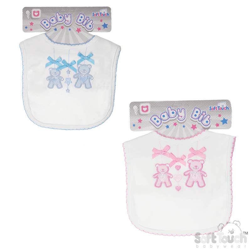 Mobile Bears Velcro Bib No. P3601-W-HC