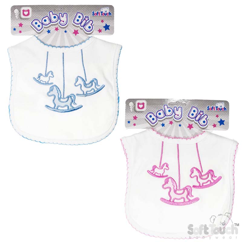 Rocking Horse' Emb Bib No. P3602-16-HC