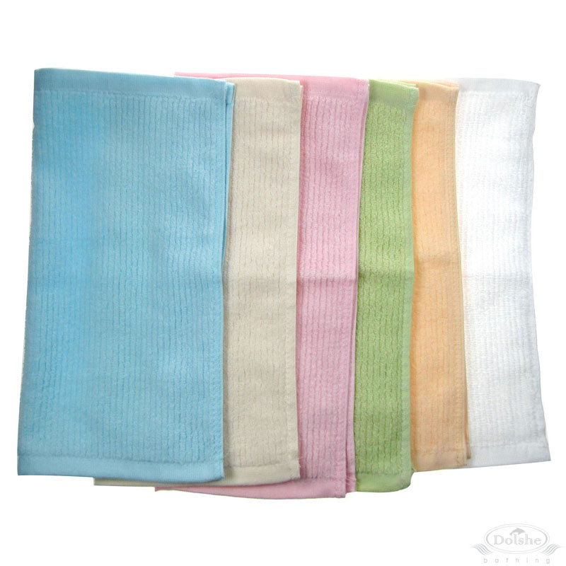 Plain Ribbed Face Cloth: P456