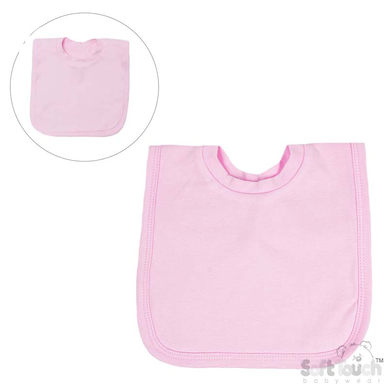 Baby Pink Pop-on Bib No. P4632-P