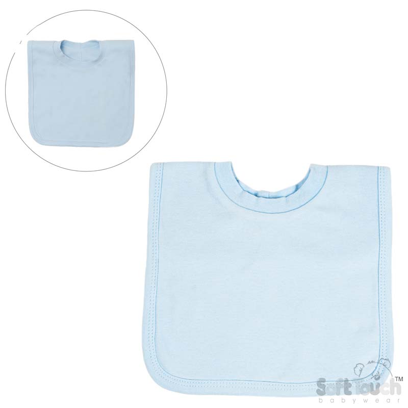 Baby Blue Pop-on Bib No. P4633-B