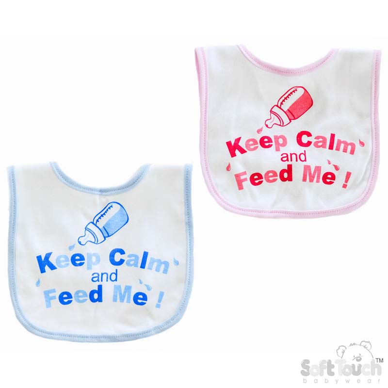 Baby Bibs WhiteKeep Calm... No.P4705