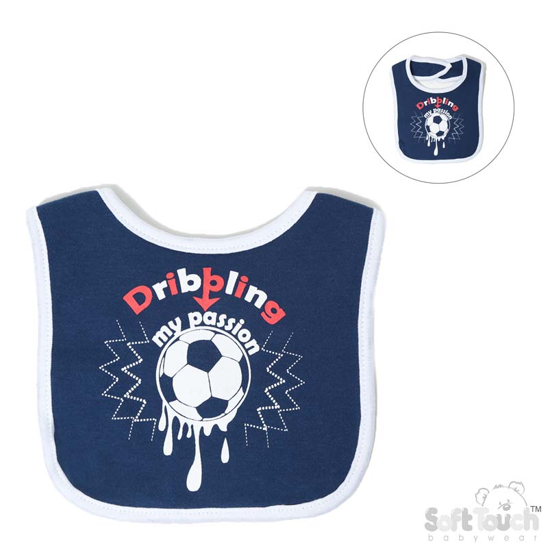 Dribbling� My Passion Printed Velcro Bib: P4708-N