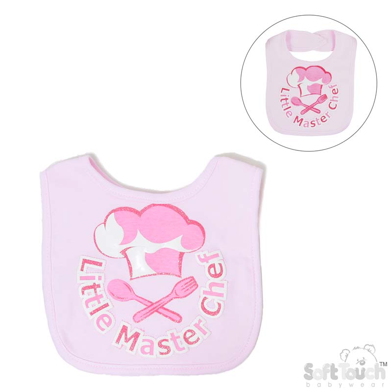Little Masterchef Glitter Velcro Bib: P4714-P