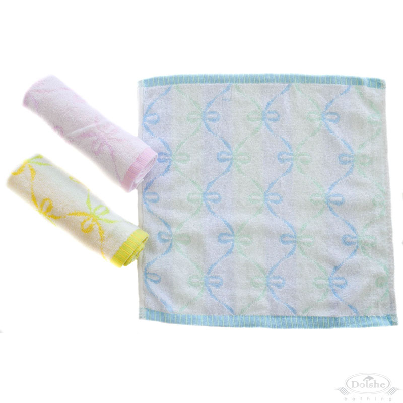 Stripy Bows Face Cloth: P478