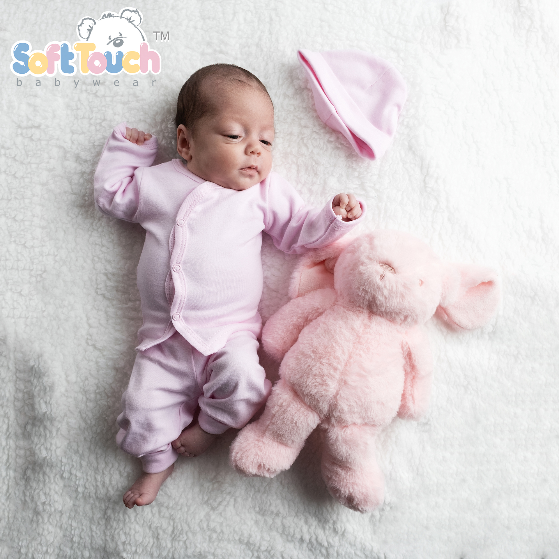Pink Tiny Baby 4 Pc Garment Set No. PR10-P
