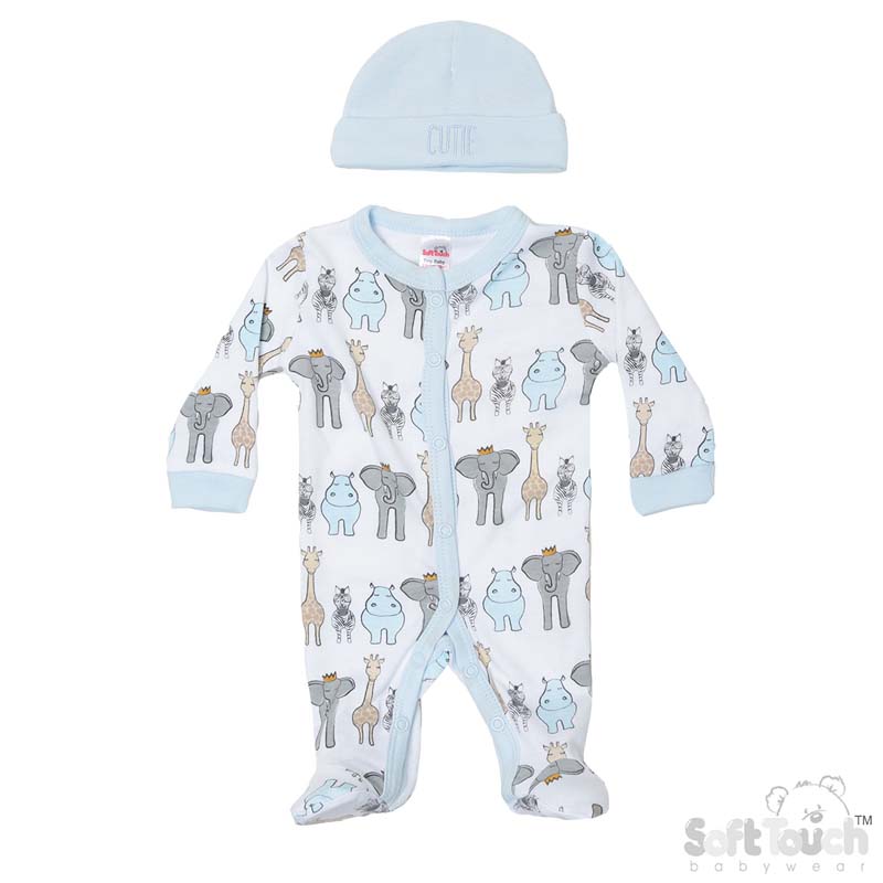 Boys Premie 2 Pc Garment Set 'Safari' No. PR17