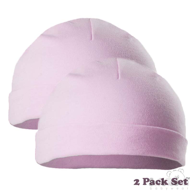 2 Pc Set Pink Tiny Baby Hats No. PRH5-P