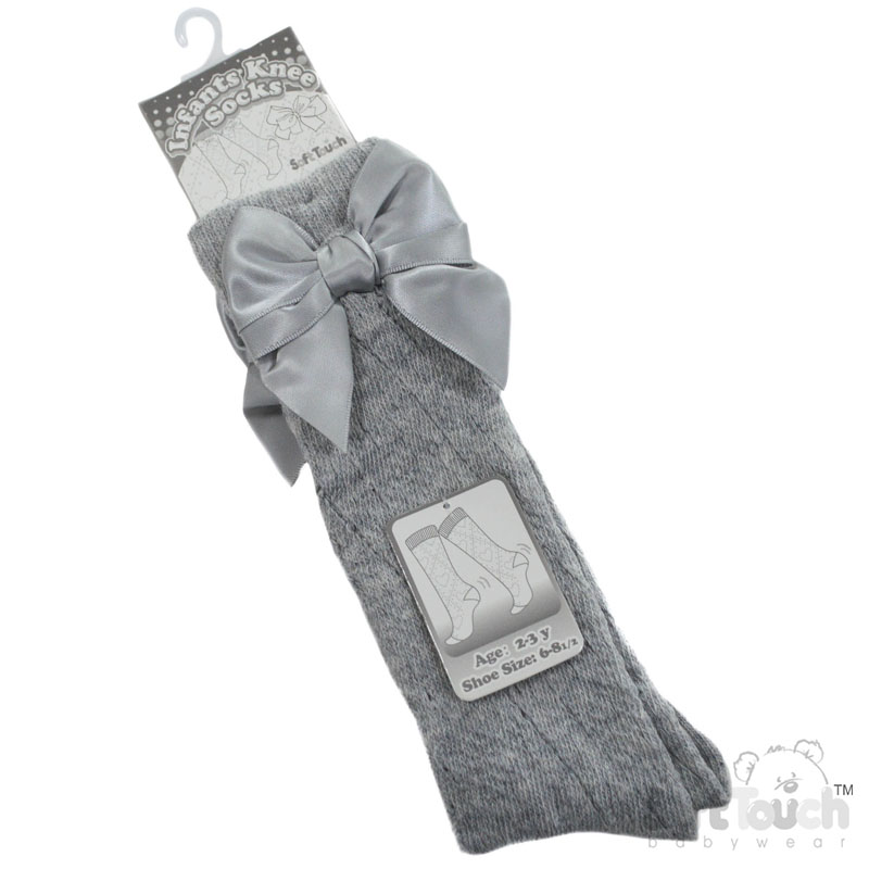 Grey Childs Knee Pelerine Socks No. PS16-G