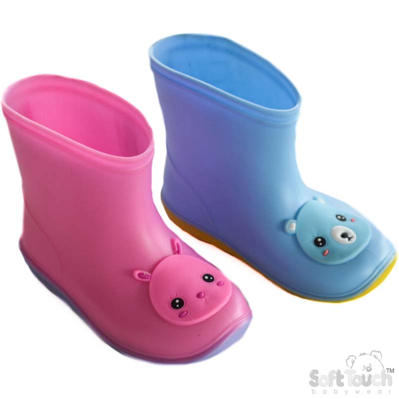 Plain Rain Boots W/Face No. RB11