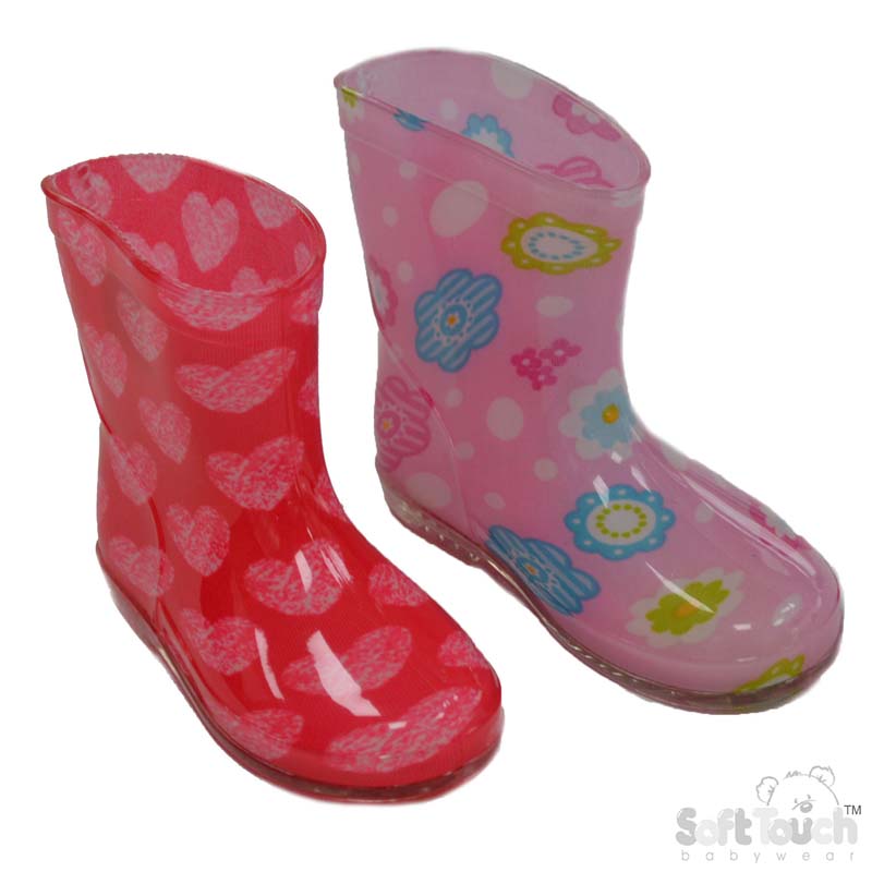 Flower & Hearts Rain Boots No. RB15