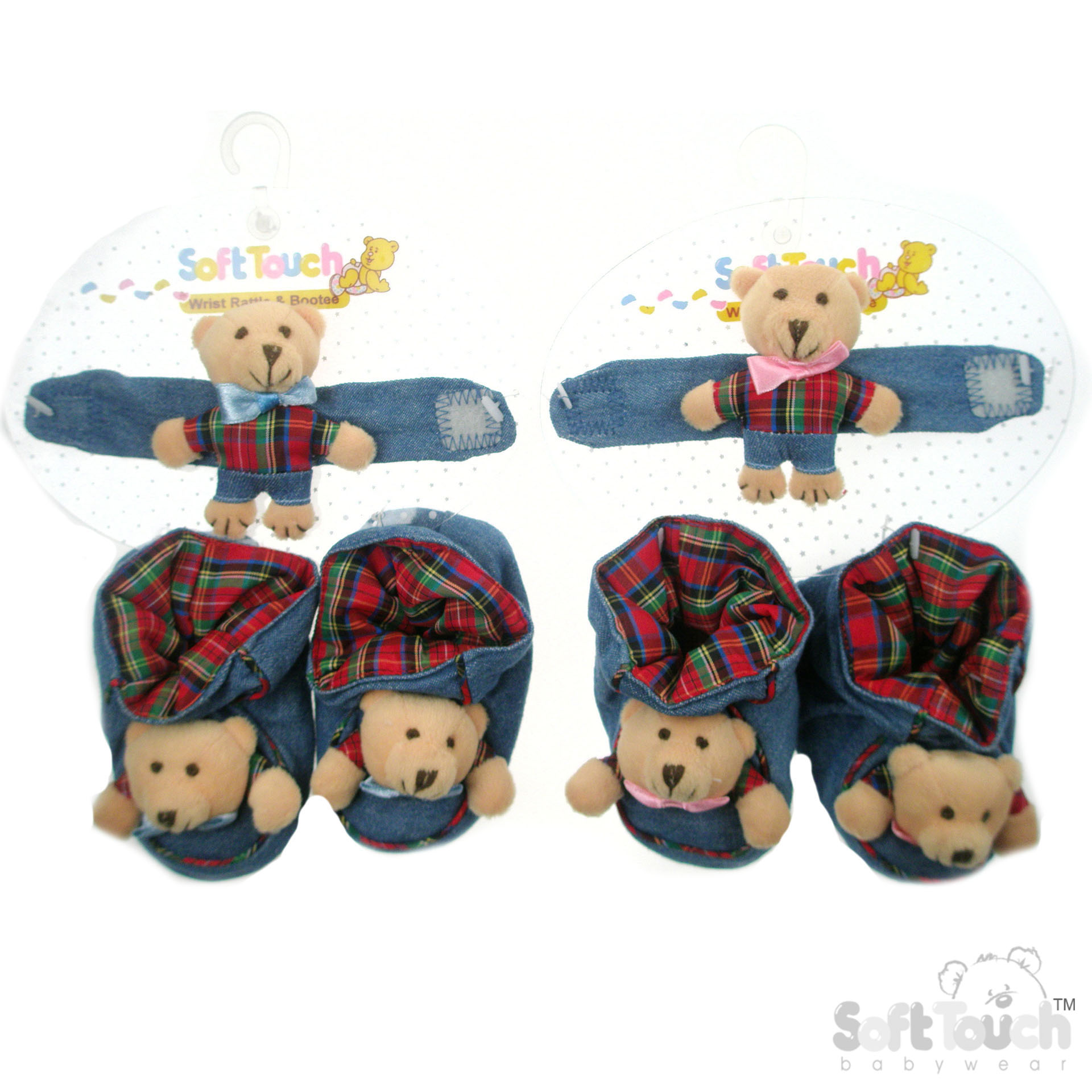 Wrist Rattle & Bootees Set No.RB250