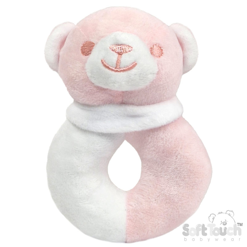 Pink Bear Rattle No. RT21-P