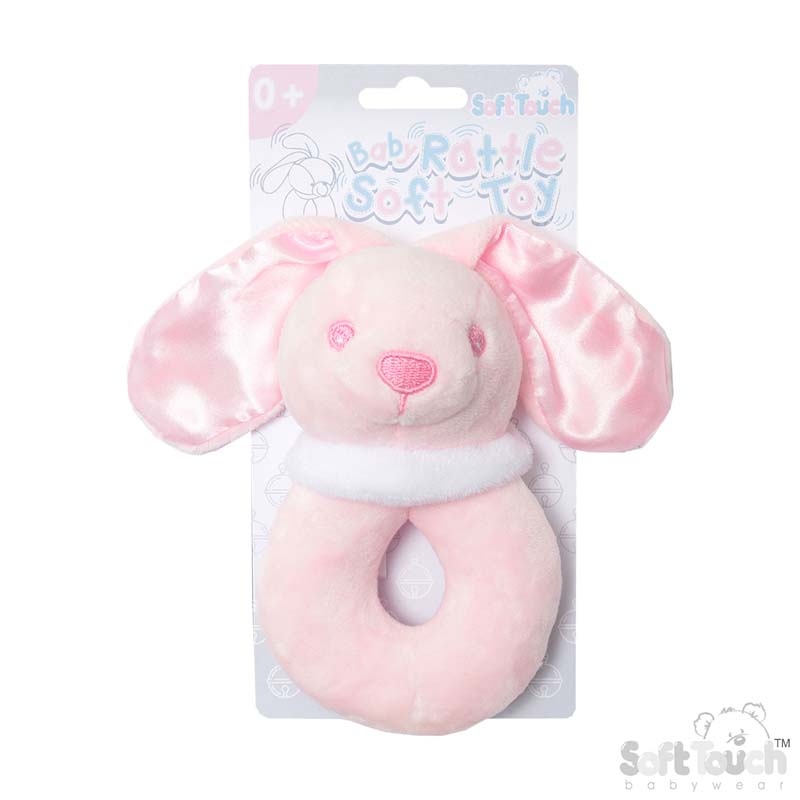 Pink Bunny Rattle Toy No. RT26-P