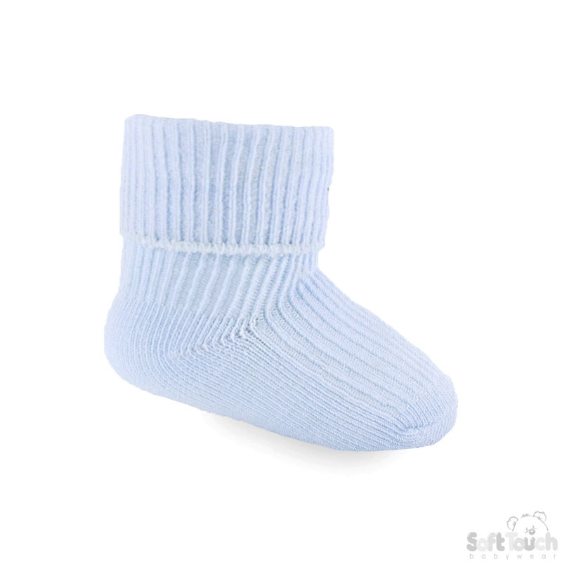 Blue NB Plain TOT Socks S01-B-NB