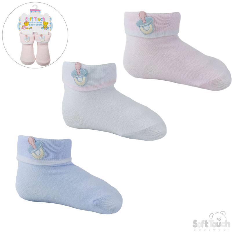 Plain Socks with 'Dummy' Embroidery: S102-ST