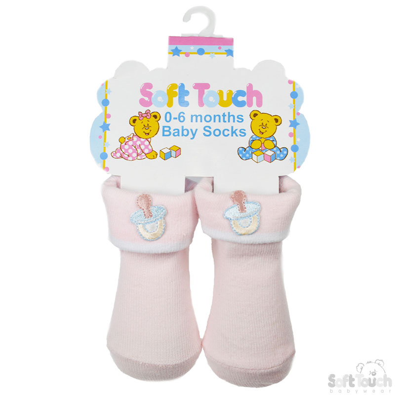 Plain Socks with 'Dummy' Embroidery: S102-ST