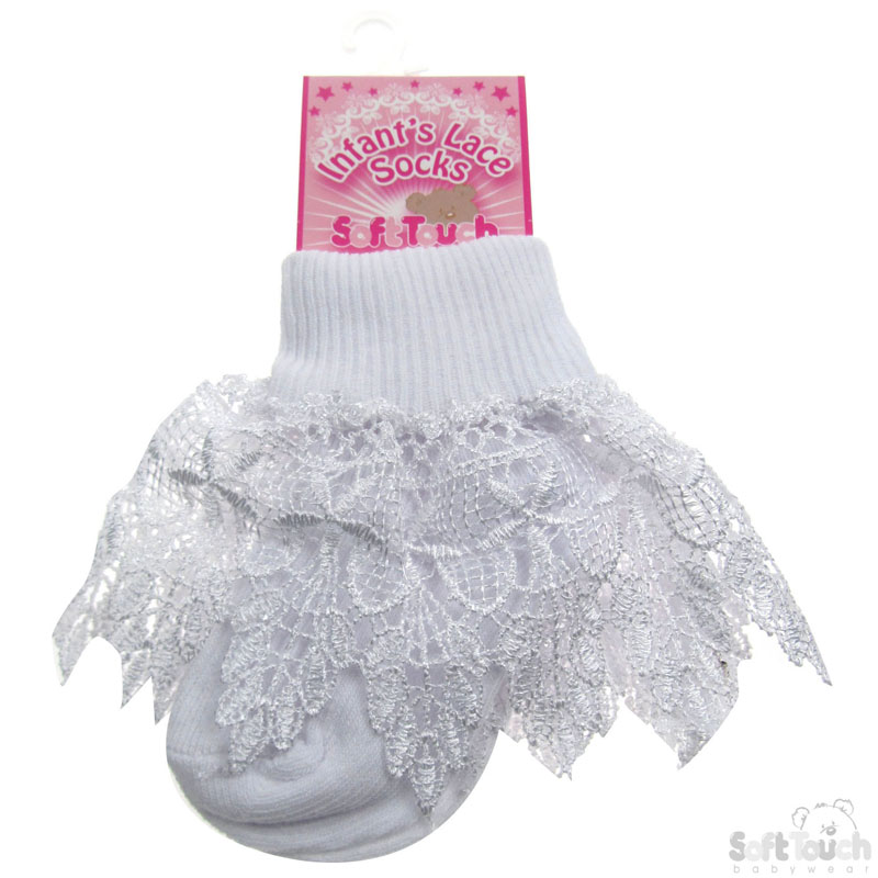 Deluxe Lace Socks No.S13-WH