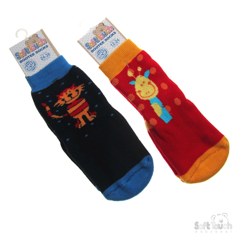 Bootees Socks W/Rubber Anti-Slip Sole S150-D