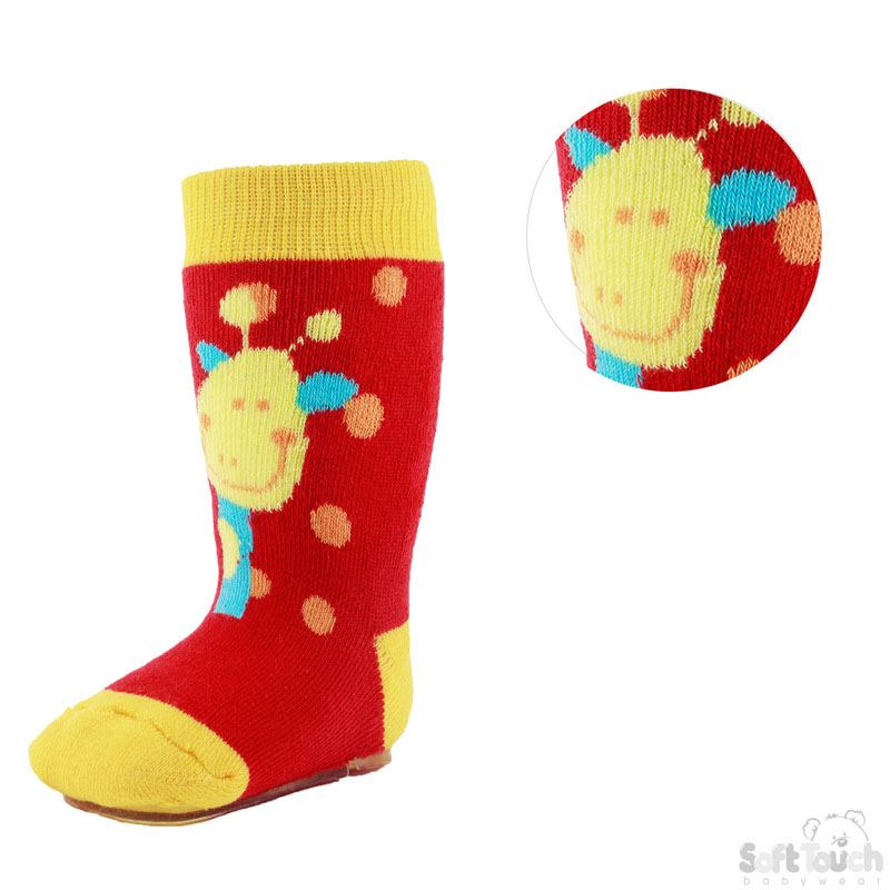 Bootees Socks W/Rubber Anti-Slip Sole S150-D
