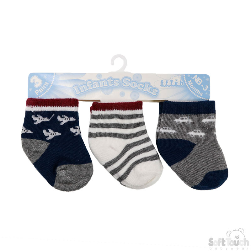 Vehicle 3 Pack Socks No. S165