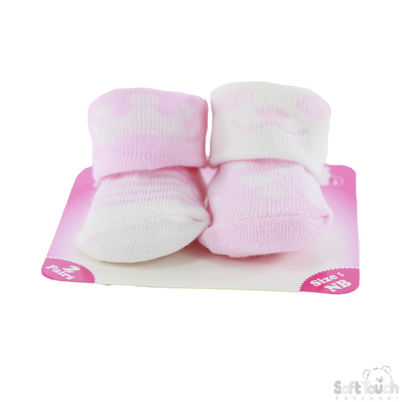 Pink Infants Bootees No. S201-P