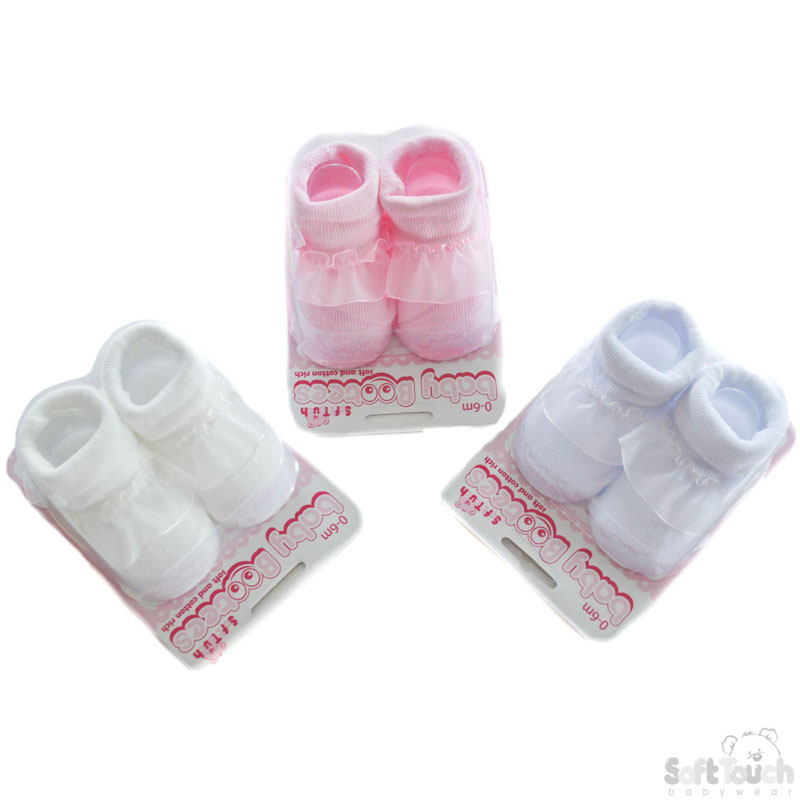 Baby's Socks W/Lace & Bow No. S211