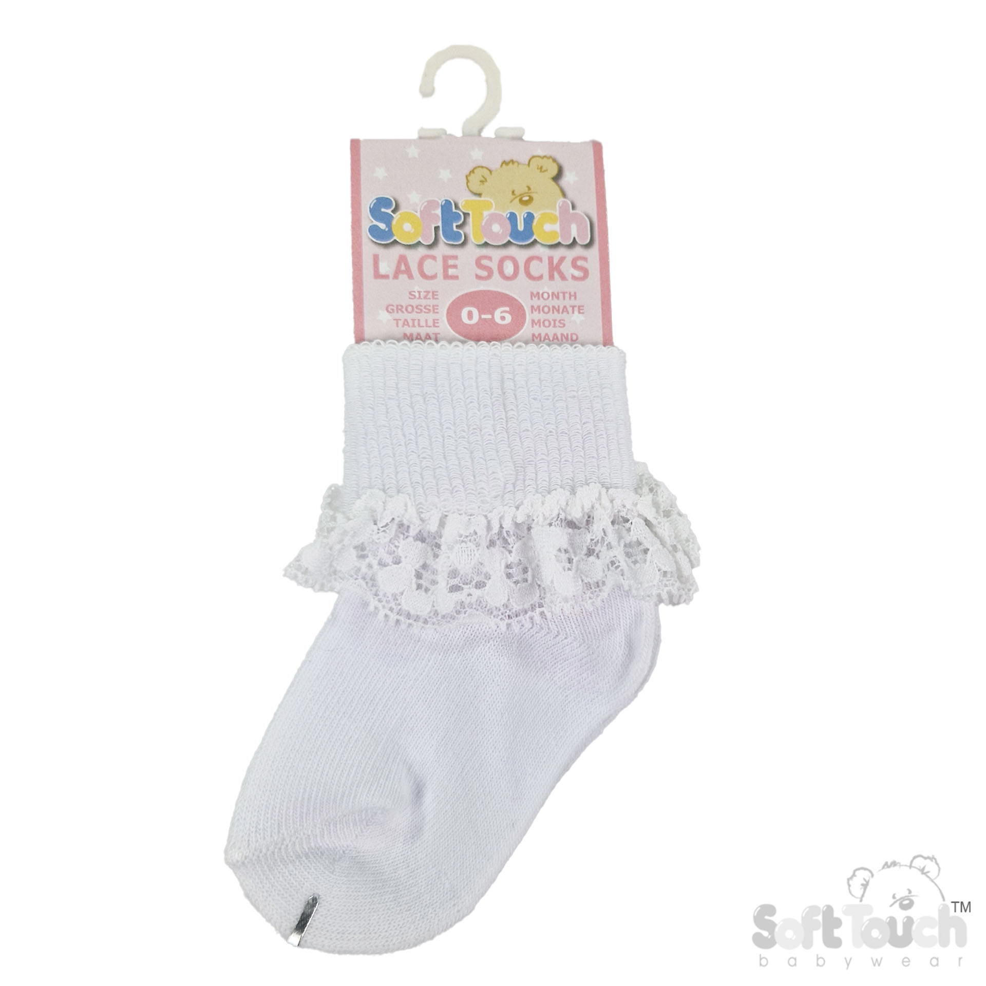 Plain Socks W/Lace No. S274
