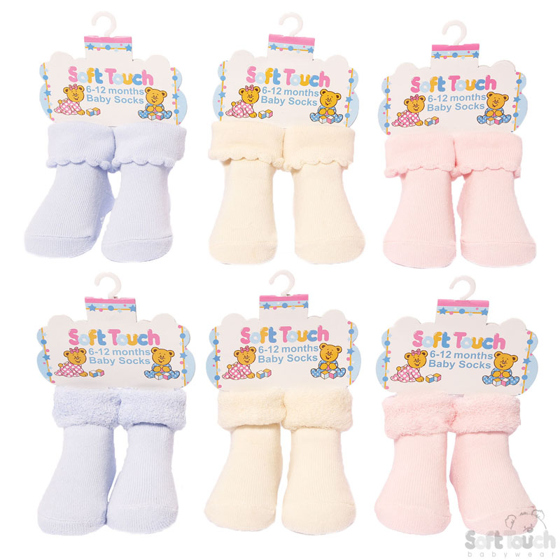 Infants Anti-Slip Plain Socks No.S27