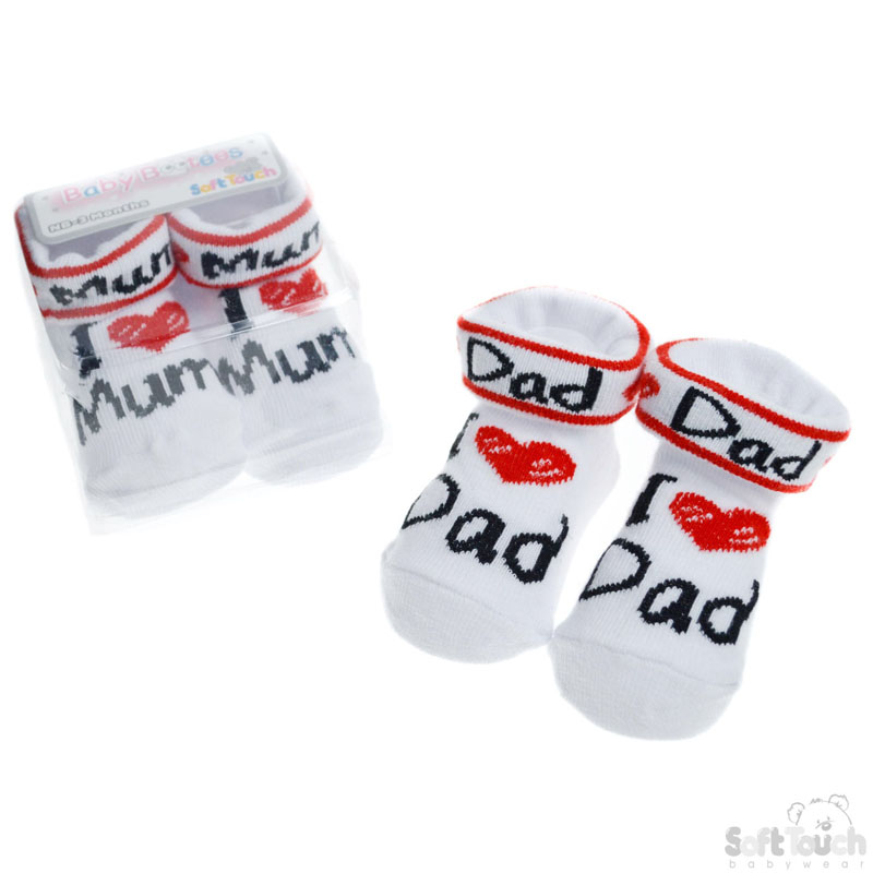 Infants Socks-Love Mum/Dad No.S284-17