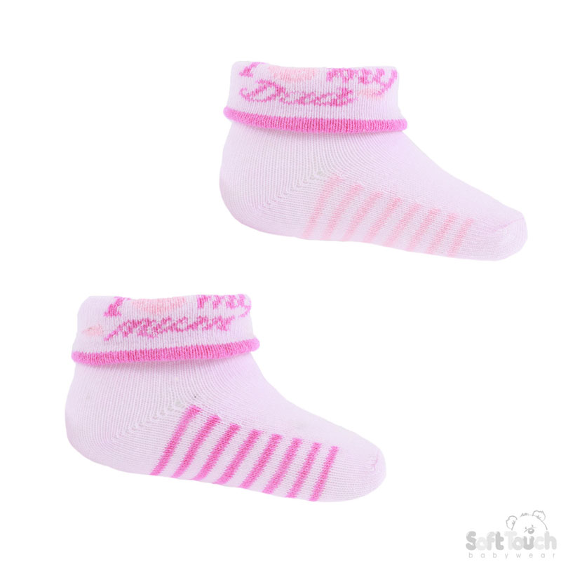 Pink/Blue I Love My Mum/Dad Socks No. S290