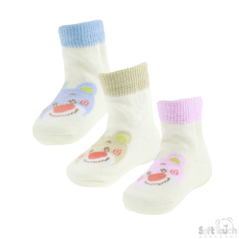 Infants Socks - Clown Bear No.S310