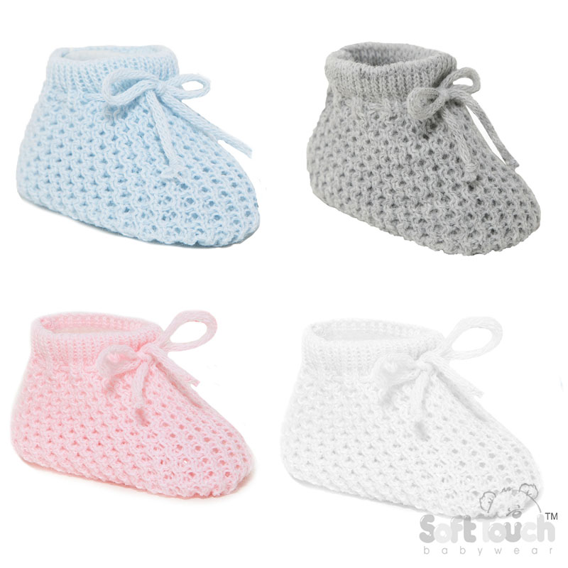Acrylic Baby Bootees (4 Colours): S401
