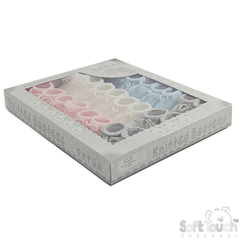 Acrylic Baby Bootees (4 Colours): S401