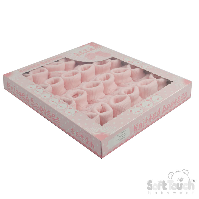 Acrylic Turnover Baby Bootees: S403-P