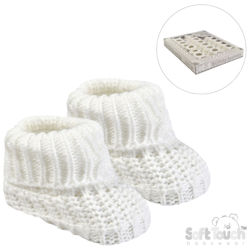 Acrylic Baby Bootees : S438-W